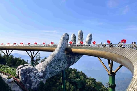 Ba Na Hills billett med kabelbil og tur-retur-buss fra Da Nang