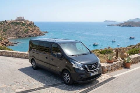 Minivan Premium privé : 8 Pax + 10 Bagages-Athènes Aéroport & Ports