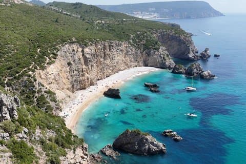 Sesimbra Ribeiro do Cavalo Beach Taxi Boat Round Trip
