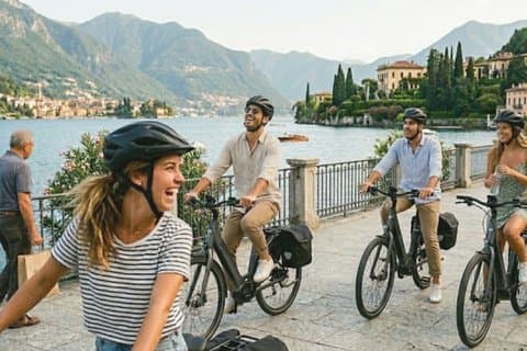 Lac de Côme : Visite guidée en vélo électrique pour découvrir la ville