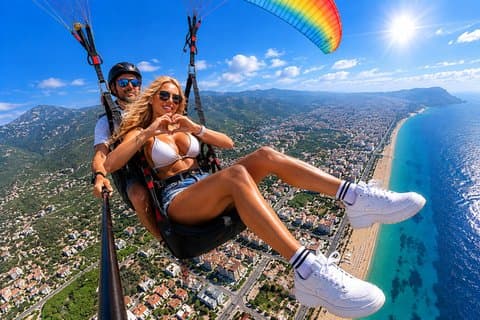 Alanya paraglidingopplevelse av lokale ekspertpiloter