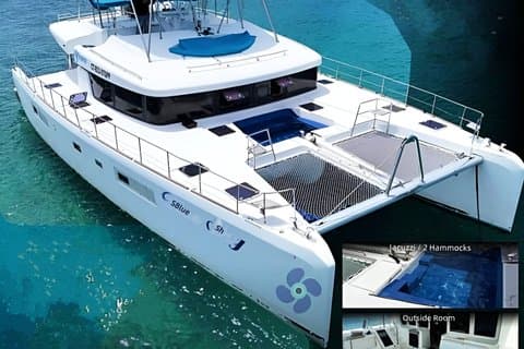 Private Catamaran with crew lunch drinks music for up to 15 Ppl