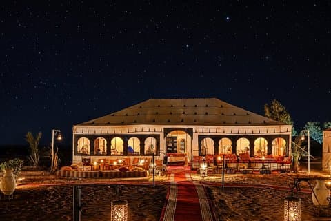Luxury Sahara Desert Camp Experience in Merzouga with Camel Trek
