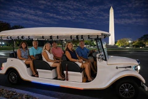 Washington, DC : tour dei monumenti al tramonto e dopo il tramonto con carrello elettronico