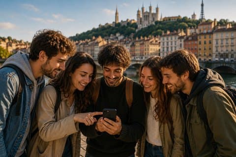 Lyon Immersive Scavenger Hunt på Smartphone i 11 faser