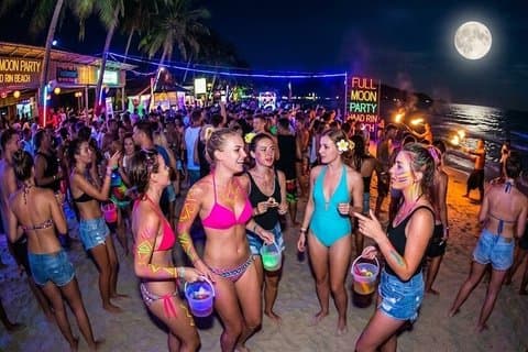 Samui Full Moon Party en traslado en lancha rápida