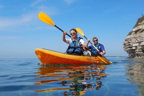Pula Kayak, Cliffs & Snorkeling Small Group Adventure
