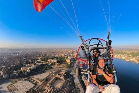 Experiência de voo Paramotor Sunrise & Sunset em Luxor