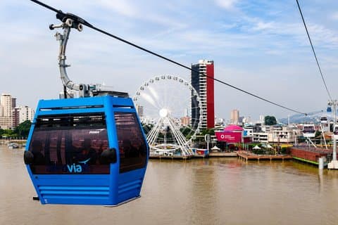 Sky High Guayaquil: Stadstour & kabelbaanrit