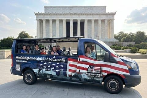 Washington DC Historia Sightseeing i det fria med stopp