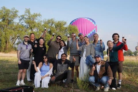 Ballonvlucht boven Teotihuacán