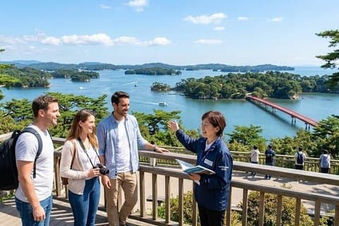 Sendai / Matsushima heldags privat rundtur med statligt licensierad guide