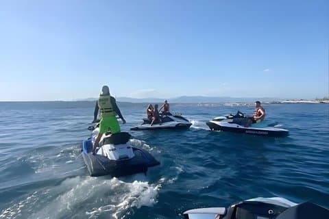 Ride jet skis with a skilled guide in Casablanca