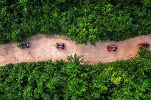 ATV Zipline Cenote Adventure från Playa del Carmen