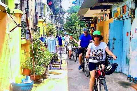 Bangkok Bike Tour : Chinatown, Blumenmarkt & Schildkrötenfütterung