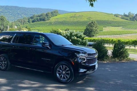 Custom Wine Tour In Black Suburban With Panoramic Sunroof