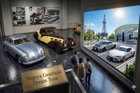Tour de ensueño Nagoya Gearhead: Private Auto Adventure