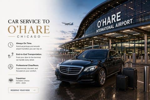 O'Hare Airport Transfer to Chicago by Luxury Sedan - Inside Meet