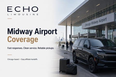 Midway Airport Transfer to Chicago by Luxury SUV - Curbside