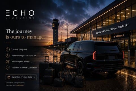 Midway Airport Transfer to Chicago by Luxury SUV - Inside Meet