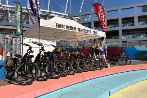 E-Bike Rentals Vancouver - BC Place Downtown Seawall Bike Path