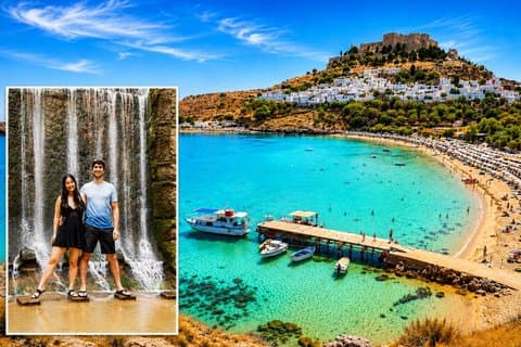 Guidet busstur til Lindos Village og 7 Springs