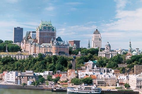 Quebec City a partir do rio
