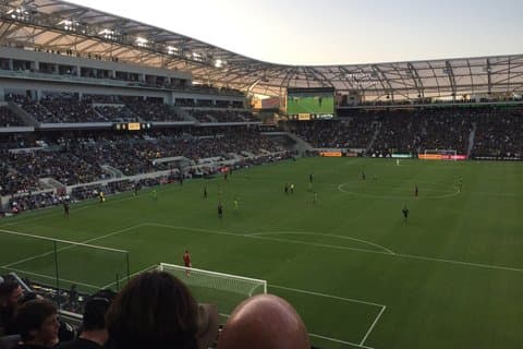 Los Angeles FC fodboldkamp på BMO Stadium