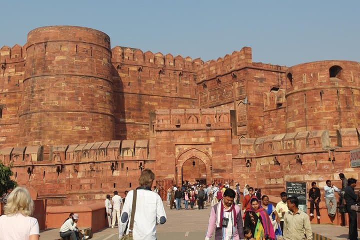 Historical Walking Tour through Former Mughal Agra Capital with Private transfer