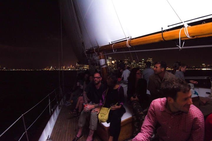 New York City Skyline Lights Sail
