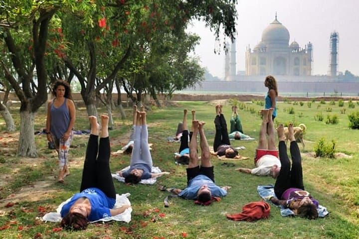 Yoga Experience with Taj Mahal Tour & Old City Walk
