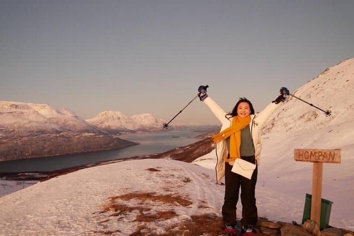 Snowshoeing With A View