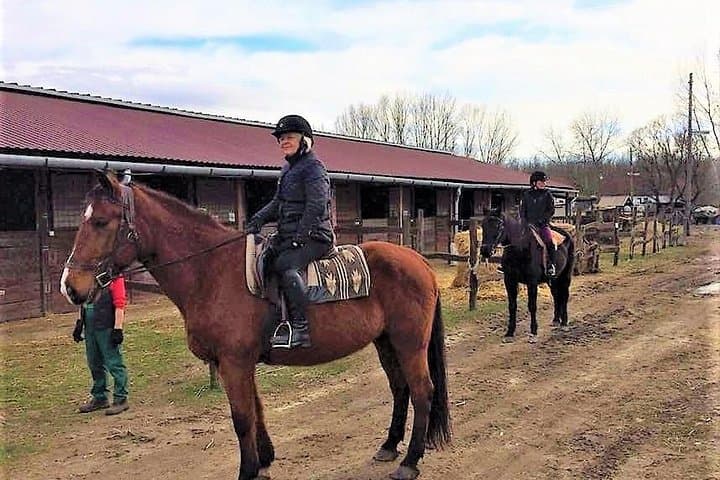Private Horse Riding in the countryside and lunch with transport