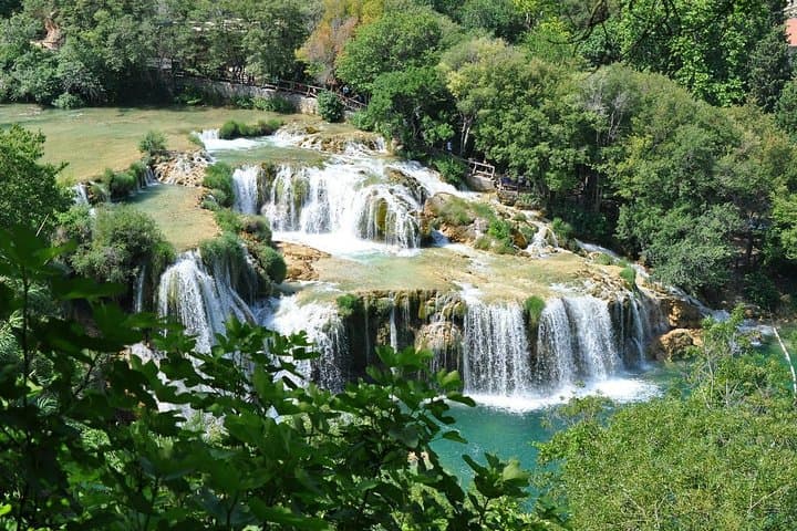 From Split Airport to Split via Skradin (NP Krka)