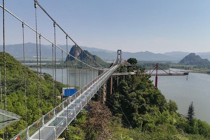 Baojing Palace Cave and Skywalk Glass Bridge Private Tour