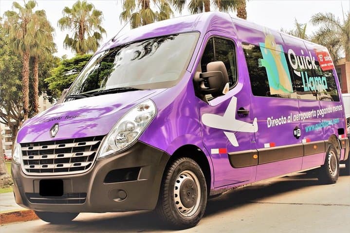 QuickLlama: Transfer from Miraflores Kennedy Park to Lima Airport