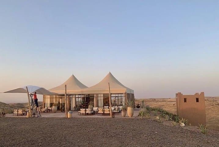 AGAFAY DESERT: Exclusive Sunset Camel Trek with Dinner in Agafay