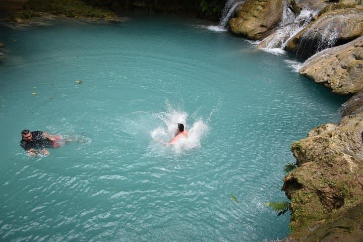 Private Blue Hole & Secret Falls Day Trip plus Shopping from Grand Palladium