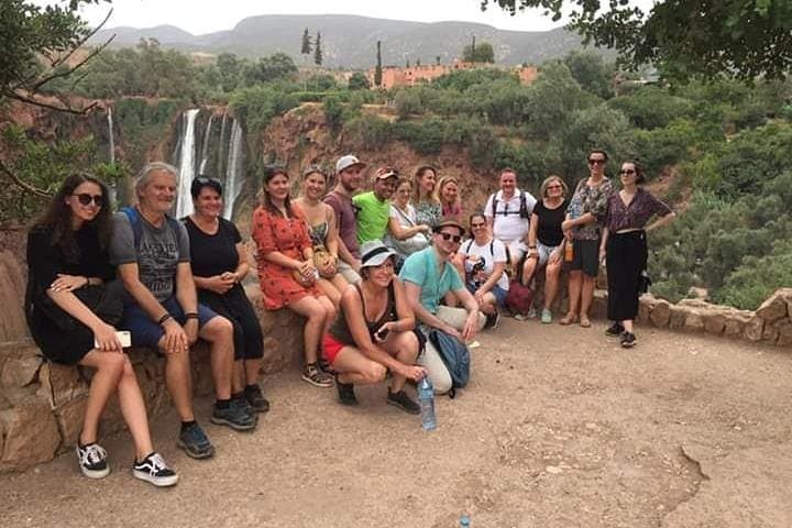 From marrakech :Ouzoud waterfalls ;local guide. Cruise boat