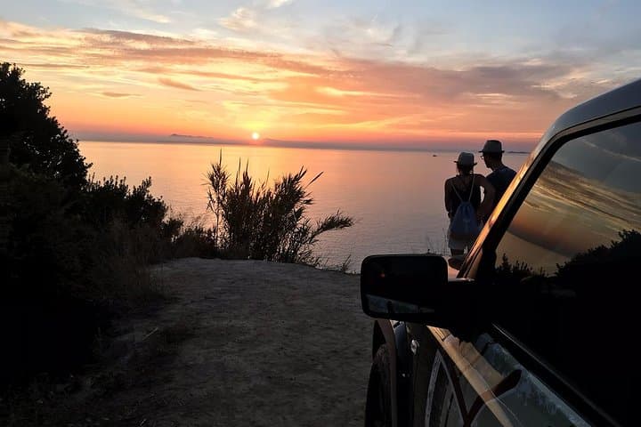 Private Sunset Jeep Safari in North West Corfu with Dinner