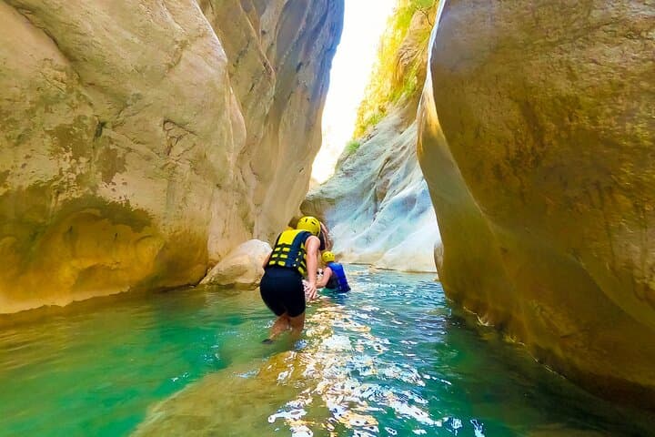 Canyoning and Rafting Adventure incl. Lunch from Side