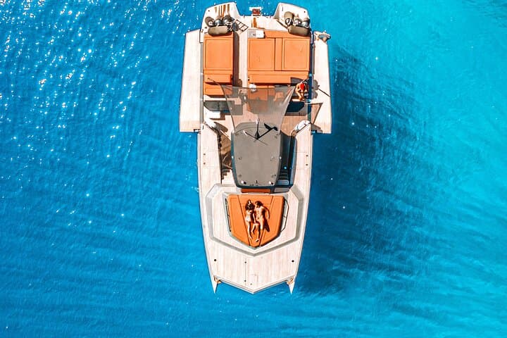 Luxury Private Power Catamaran Tour in Santorini