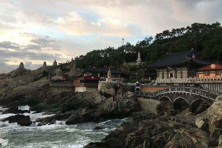 Busan highlight small group tour including Gamcheon and Yonggugsa temple