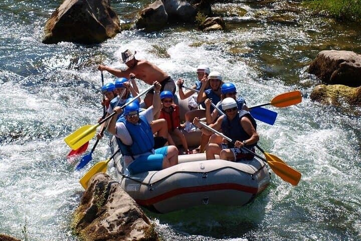 From Split or Trogir: Cetina River Rafting with Transfer
