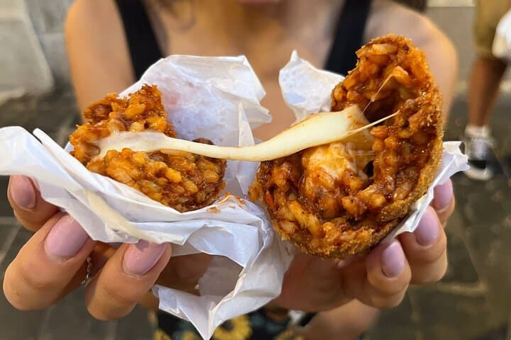 Street food and pasta in Rome