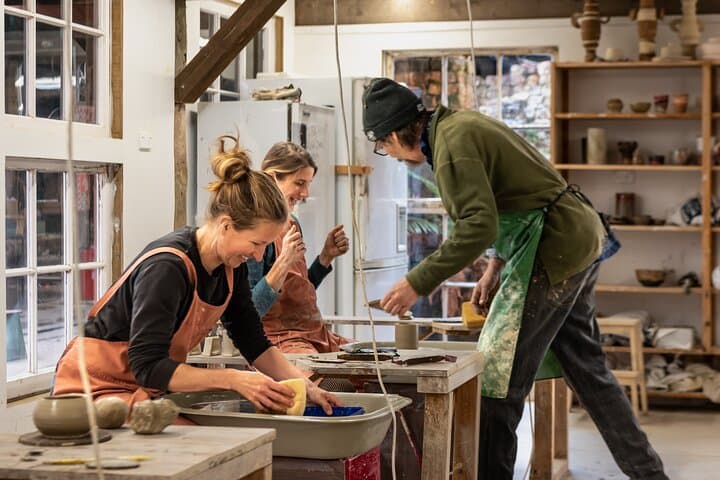 Creative Wheel Throwing Pottery Class in Coromandel