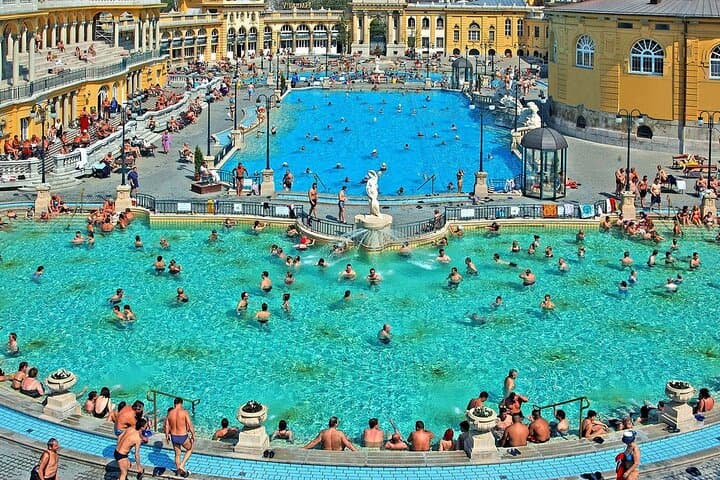 Entrance to Szechenyi Spa in Budapest