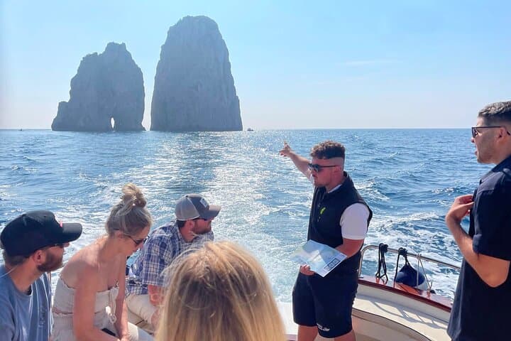From Capri: 3-Hour Island Boat Tour with Optional Blue Grotto
