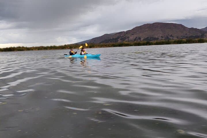 Kayaking sunrise titicaca