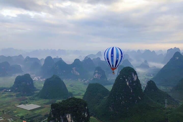 Yangshuo Hot Air Ballooning Sunrise/Sunset Experience Ticket